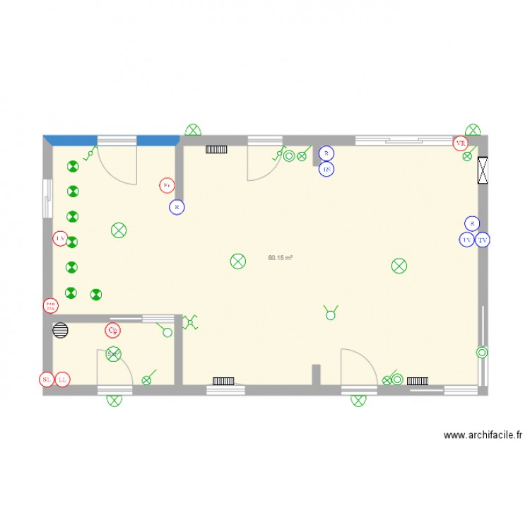 plan maison vide. Plan de 0 pièce et 0 m2