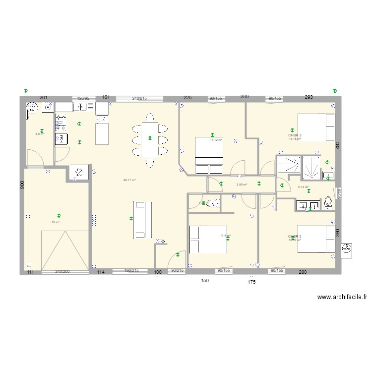 MAISON T5 FINAL vFRIDGE. Plan de 0 pièce et 0 m2