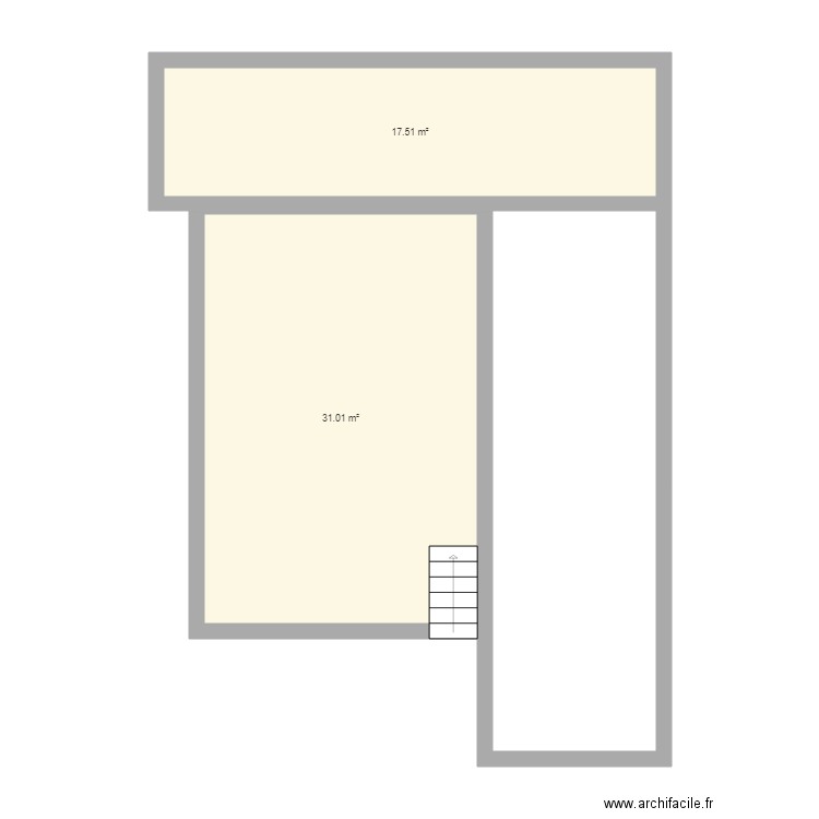 terrasse initial. Plan de 0 pièce et 0 m2
