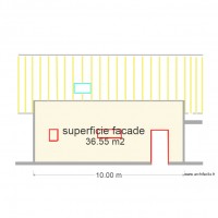 superficie facade arriere