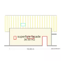 superficie facade arriere