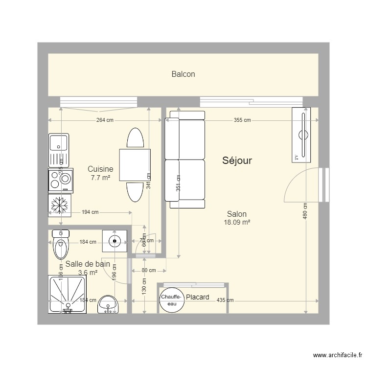 STUDIO ARCADES 3. Plan de 0 pièce et 0 m2