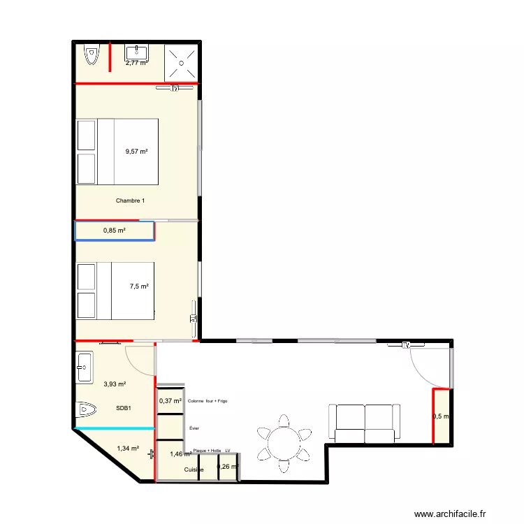 Lecannet-Cliff. Plan de 
