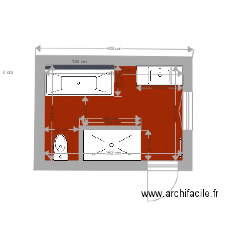 SALLE DE BAIN ISA2. Plan de 0 pièce et 0 m2