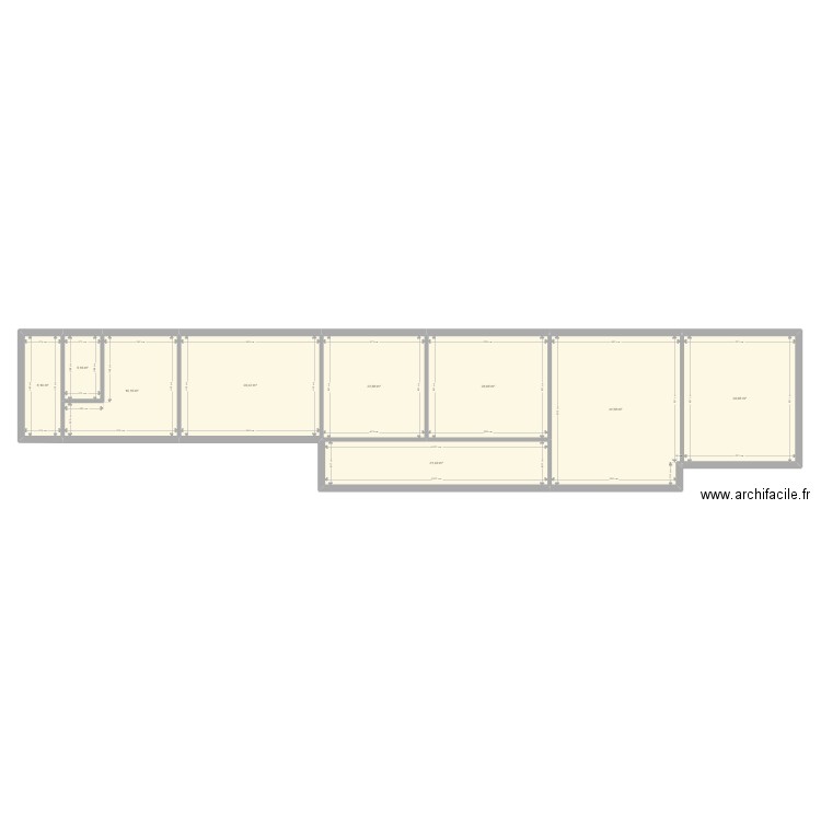 CHATEAU GARAUC R+1. Plan de 9 pièces et 206 m2