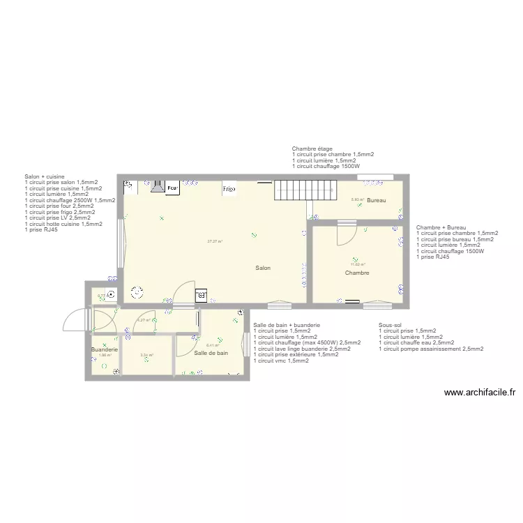 S&eacute;cheras &eacute;lectrique V5. Plan de 