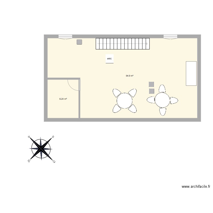 Moulin 2ième étage . Plan de 0 pièce et 0 m2