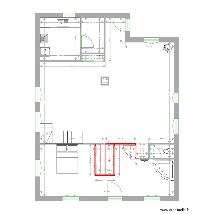 MALET futur. Plan de 0 pièce et 0 m2