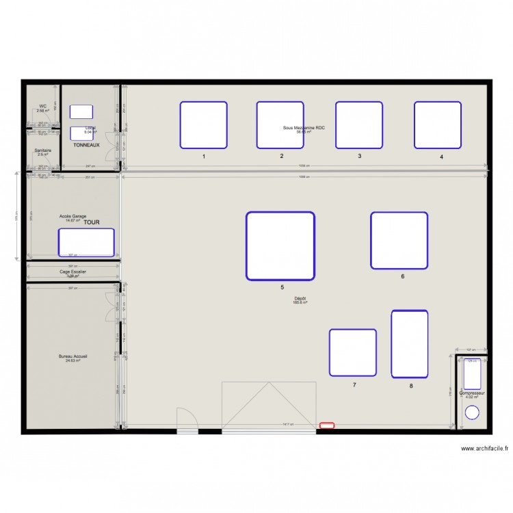 Pechbonnieu rdc. Plan de 0 pièce et 0 m2