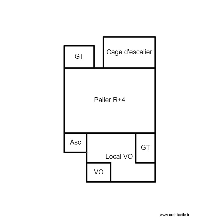 7 bergeret VO. Plan de 7 pièces et 8 m2