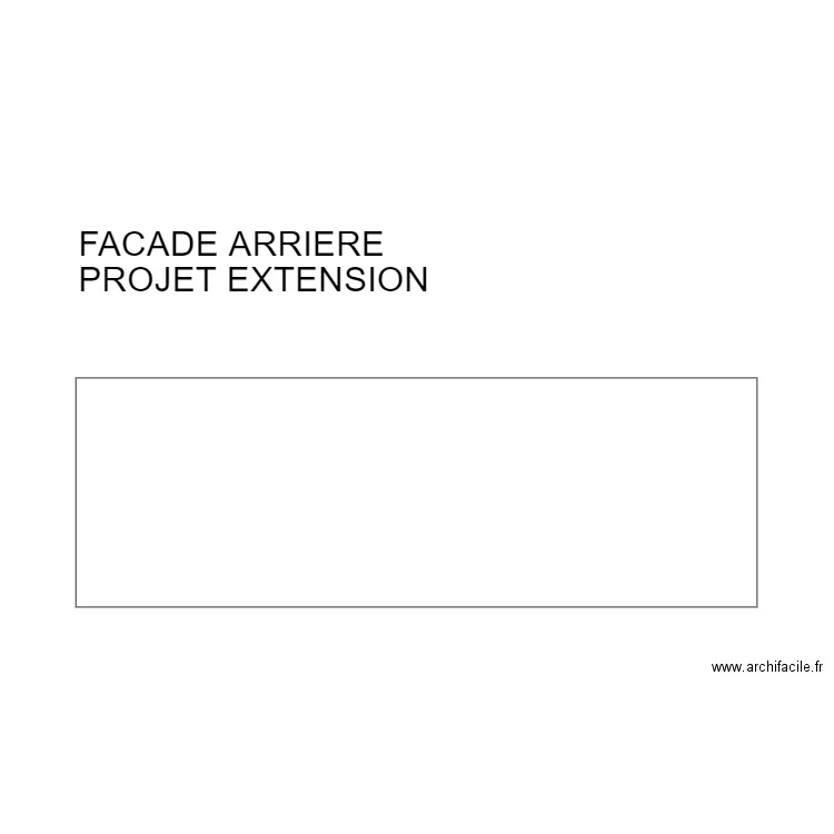 FACADE ARRIERE. Plan de 0 pièce et 0 m2