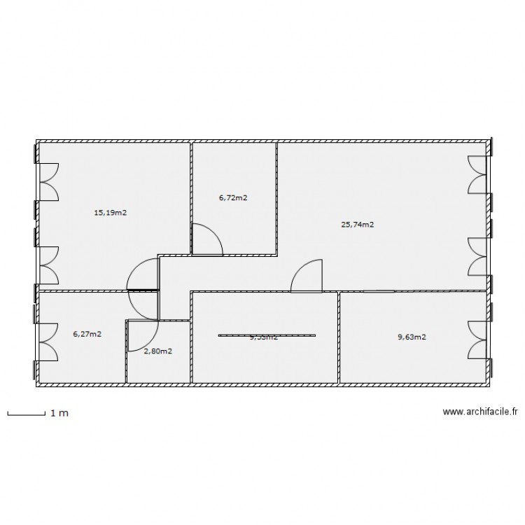 labry existant 1er dressing sans cuisine. Plan de 0 pièce et 0 m2