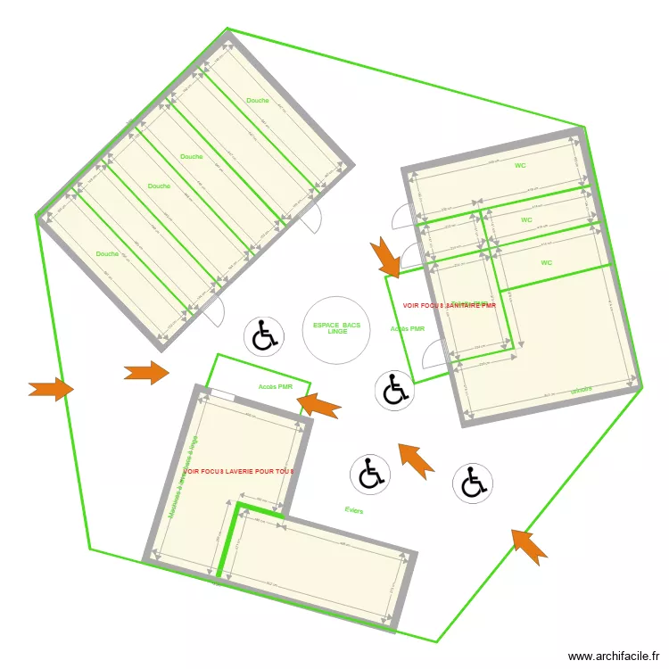 KOAWA Colporteur sanitaire. Plan de 