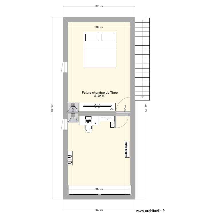 futur chambre Théo. Plan de 0 pièce et 0 m2