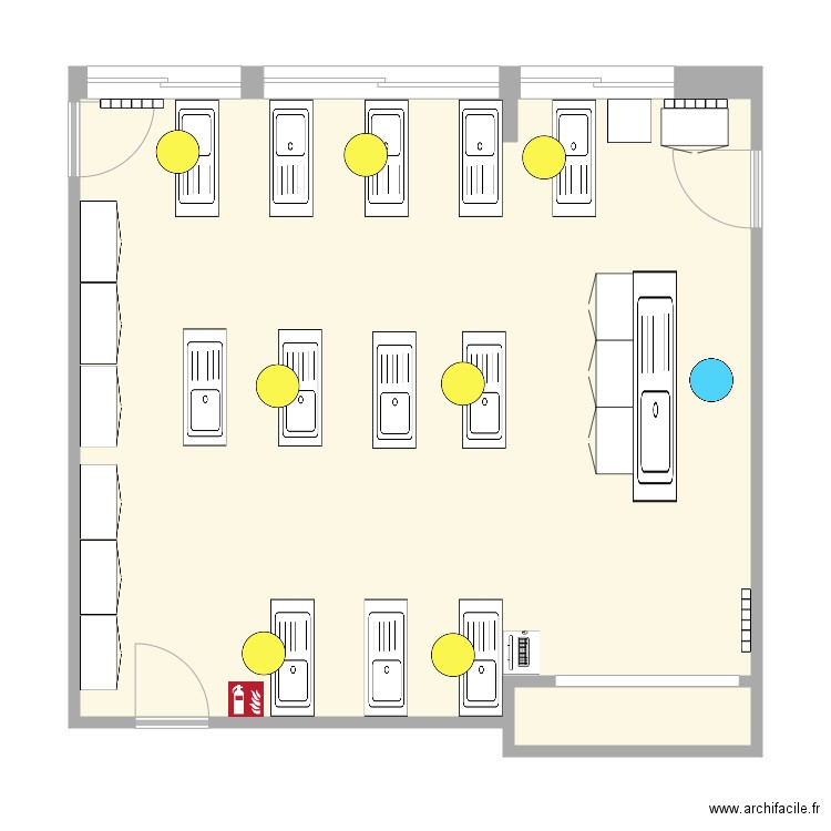 Salle TP Bio Mai 2020 V2. Plan de 0 pièce et 0 m2