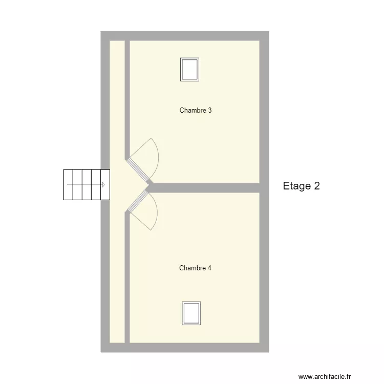 Croquis CRABEY Etage. Plan de 