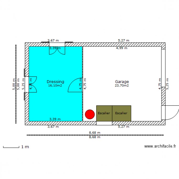 Garage . Plan de 0 pièce et 0 m2