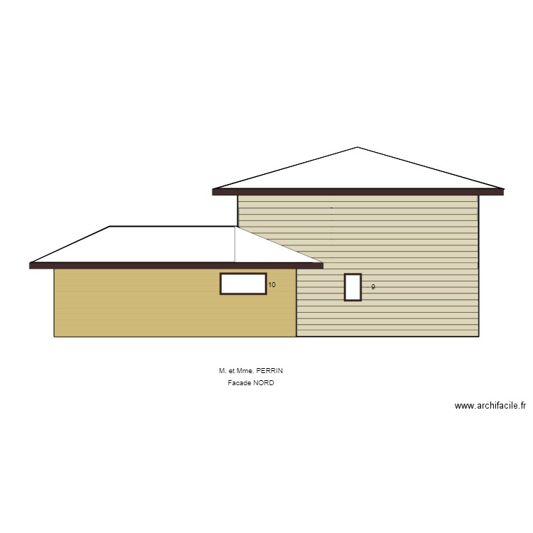 PERRIN FACADE NORD. Plan de 0 pièce et 0 m2