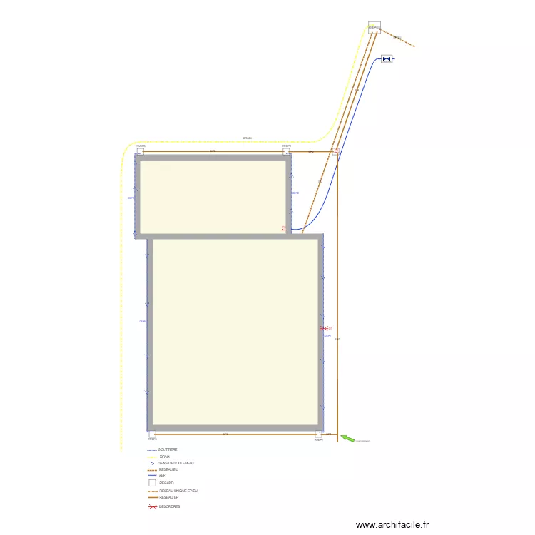 COSNE COURS SUR LOIRE MAISON SEMENCE. Plan de 