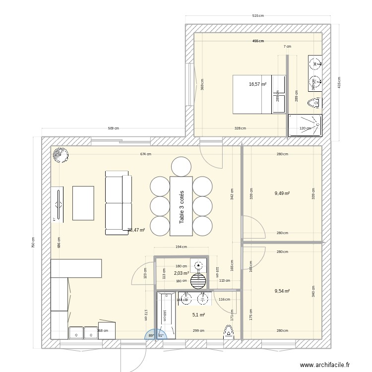 Maison Taillan. Plan de 0 pièce et 0 m2