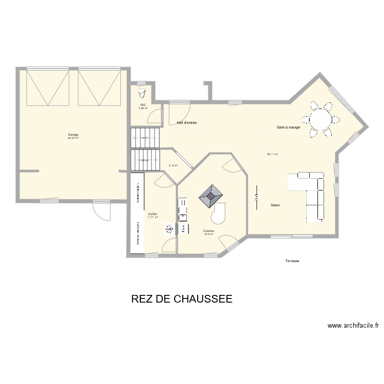 1009 Brenckle Rez de chaussée. Plan de 0 pièce et 0 m2