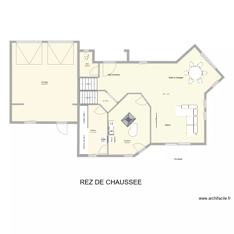 1009 Brenckle Rez de chaussée. Plan de 1009 Brenckle Rez de chaussée. Plan de