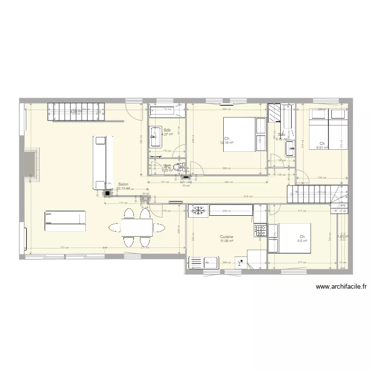 Clusaz Projet4  Ext 4X8. Plan de 