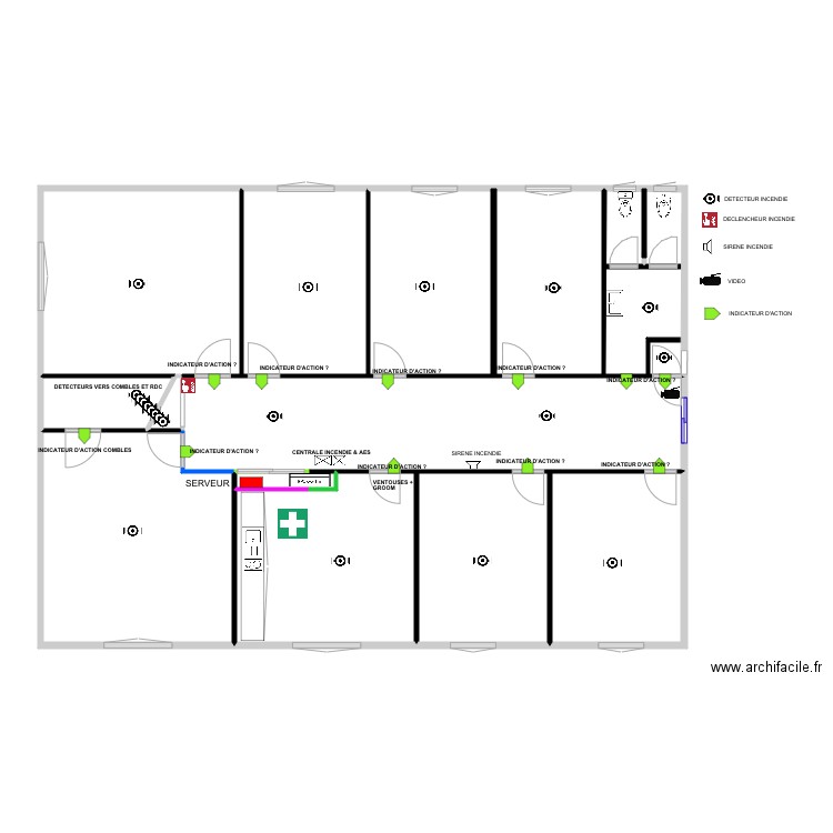 INCENDIE COMPLET 1 ER ETAGE DE 01 novembre 2019. Plan de 0 pièce et 0 m2