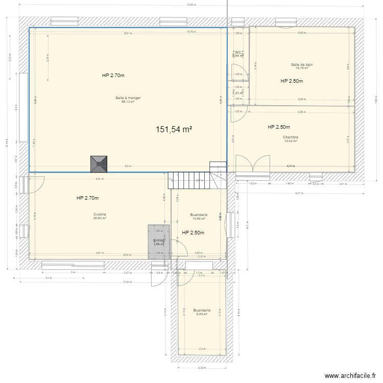 RDC rénovation Phase 1. Plan de 0 pièce et 0 m2