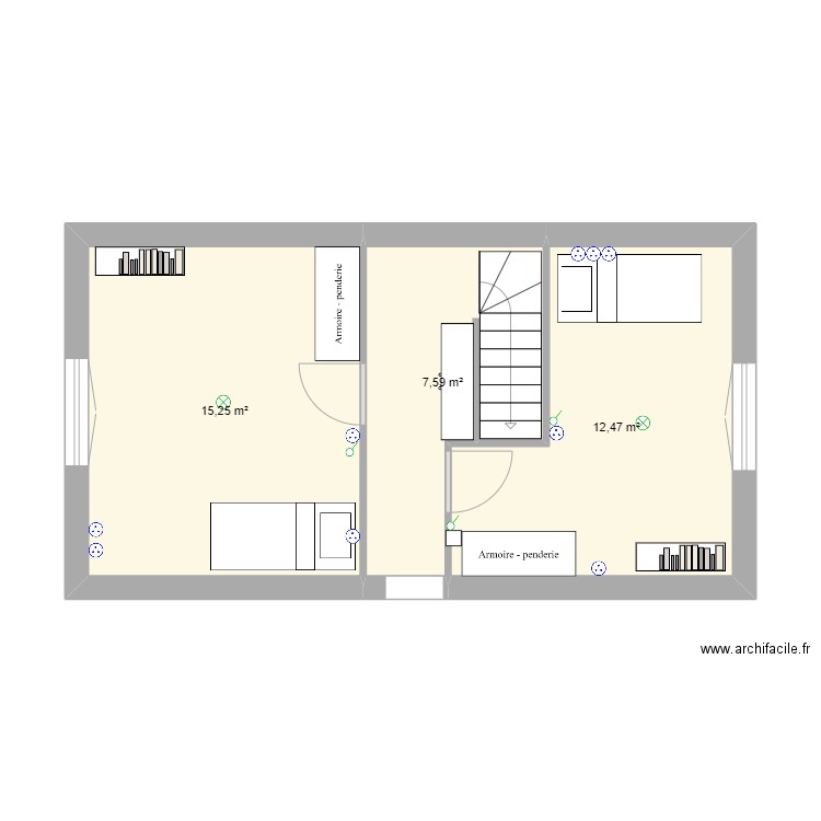 ETAGE . Plan de 0 pièce et 0 m2