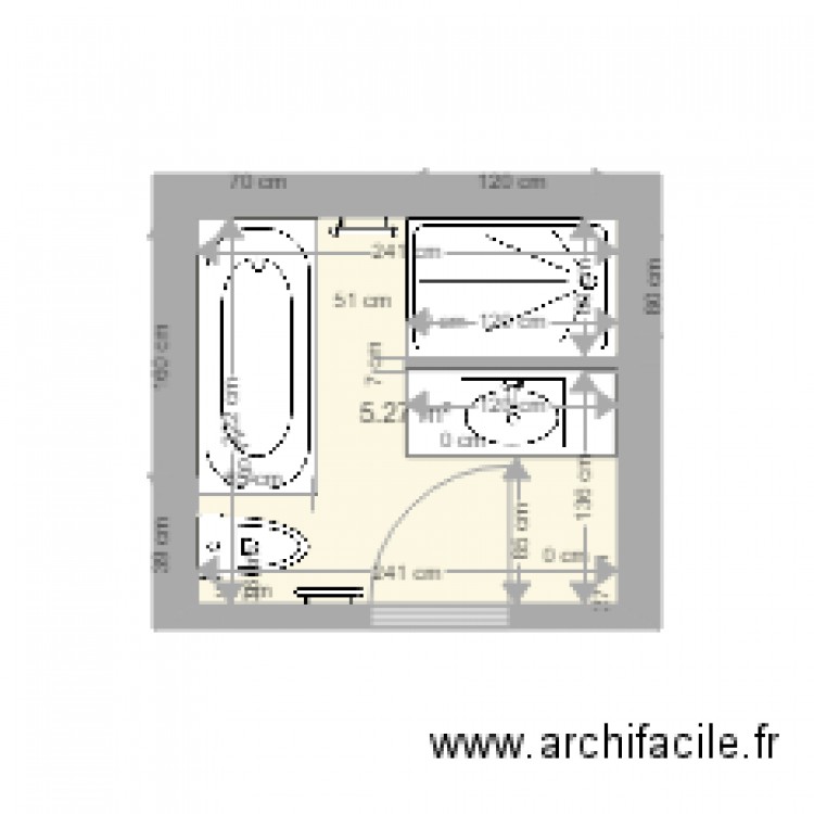 SDB 5. Plan de 0 pièce et 0 m2