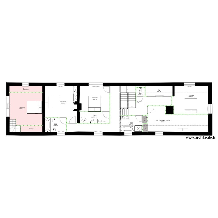 Projet Rouen R1 2. Plan de 0 pièce et 0 m2