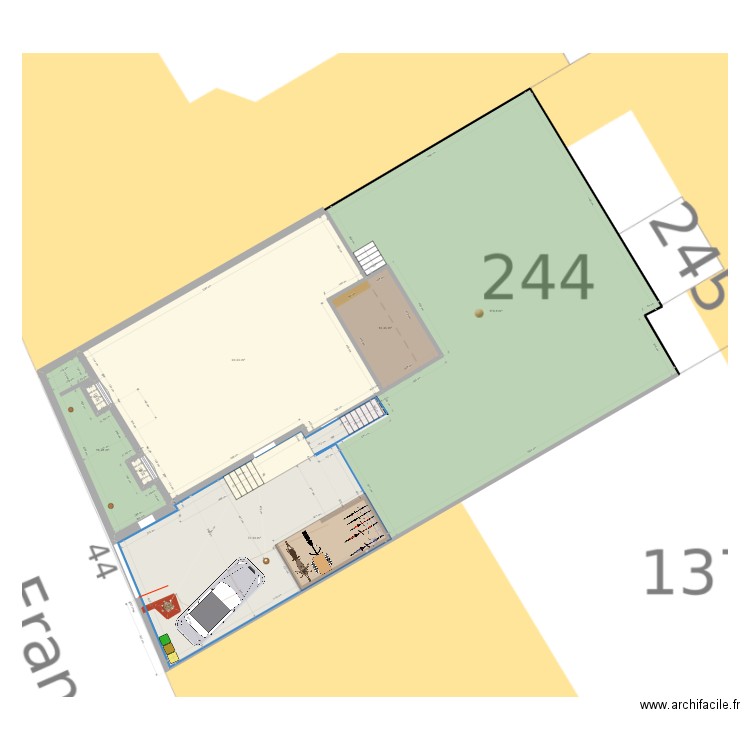 Extérieur Franklin V2. Plan de 8 pièces et 380 m2