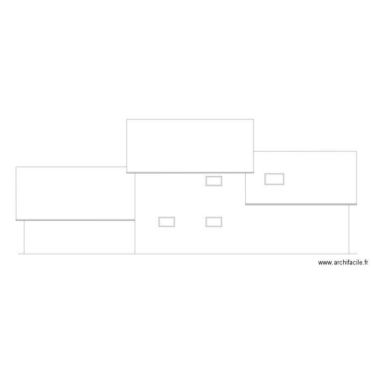 Façade NordOuest. Plan de 0 pièce et 0 m2