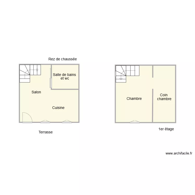 plan 1198 Mairie Chapelle en Lafaye. Plan de 