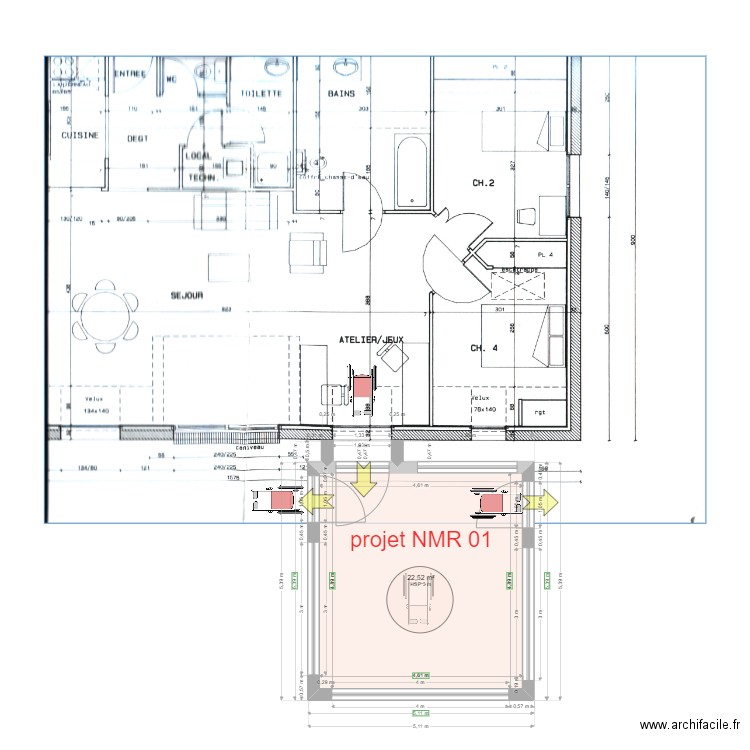 patio ludovic. Plan de 0 pièce et 0 m2