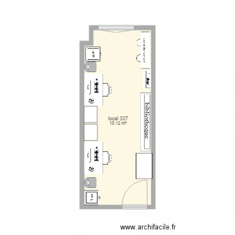 local 337. Plan de 0 pièce et 0 m2