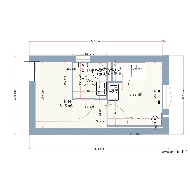 SdB Nadège BUGAREL V2. Plan de 0 pièce et 0 m2