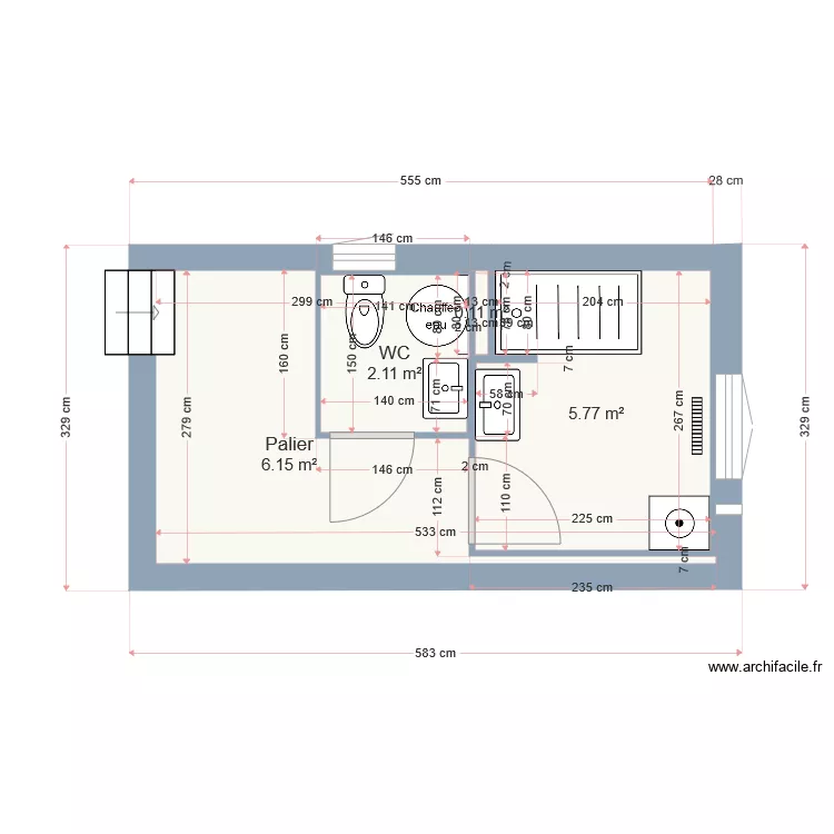 SdB Nad&egrave;ge BUGAREL V2. Plan de 