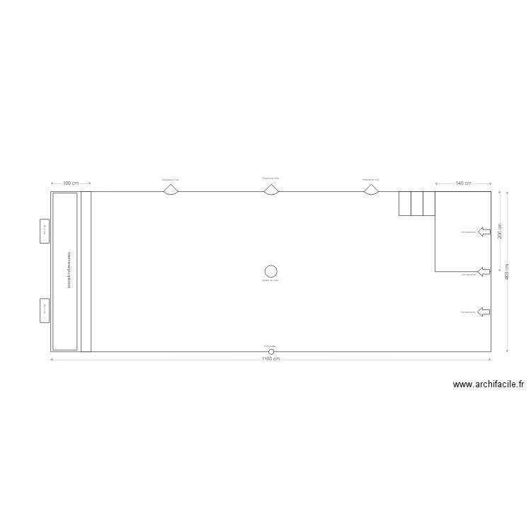 1100x400x150. Plan de 0 pièce et 0 m2