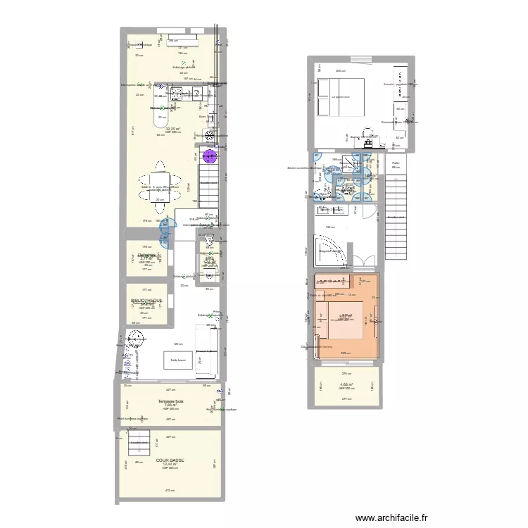 COUFFOULENS RDC. Plan de 