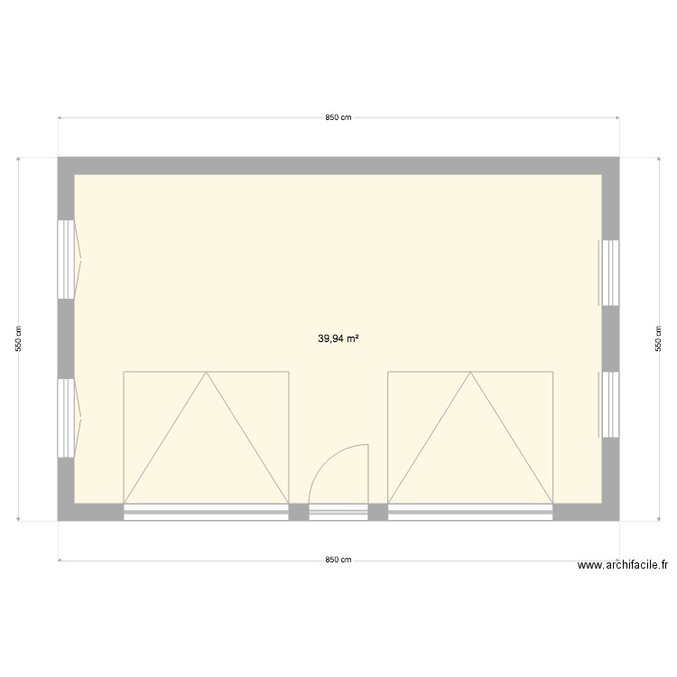 garage. Plan de 0 pièce et 0 m2