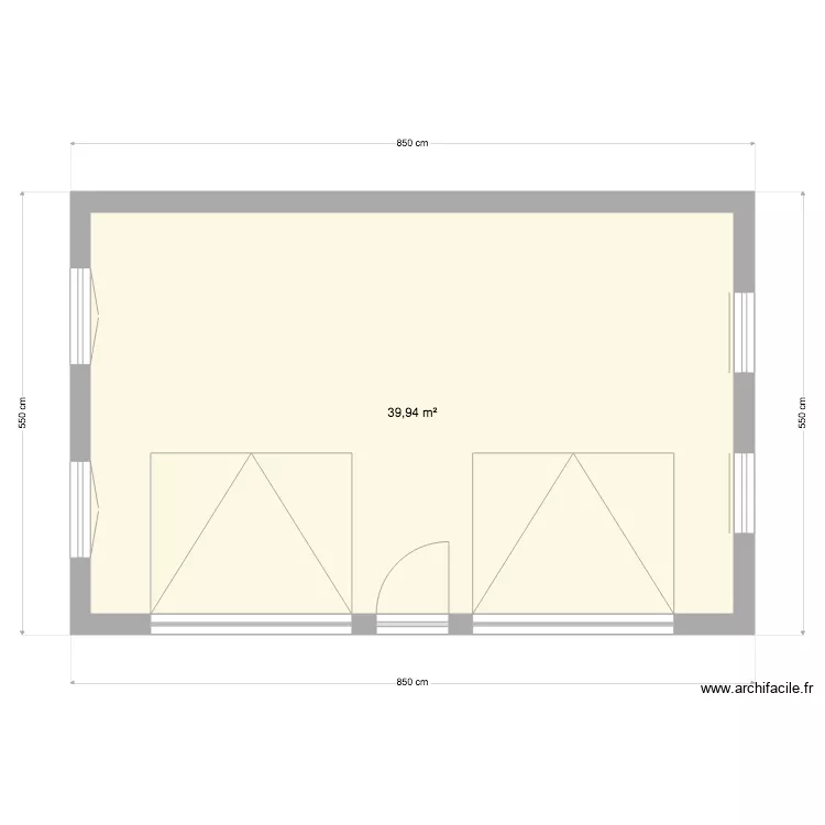 garage. Plan de 
