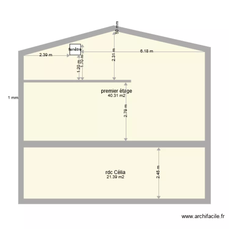 fa&ccedil;ade est. Plan de 