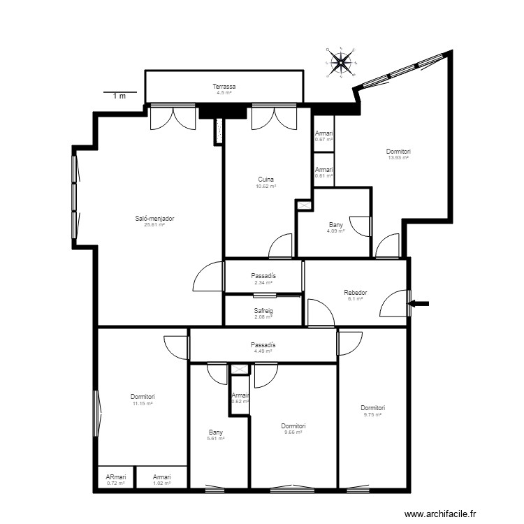 CR ELS BESSETS BLOC B 1 2 AIXIRIVALL. Plan de 0 pièce et 0 m2