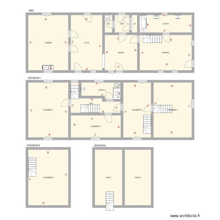 BOURLION. Plan de 0 pièce et 0 m2