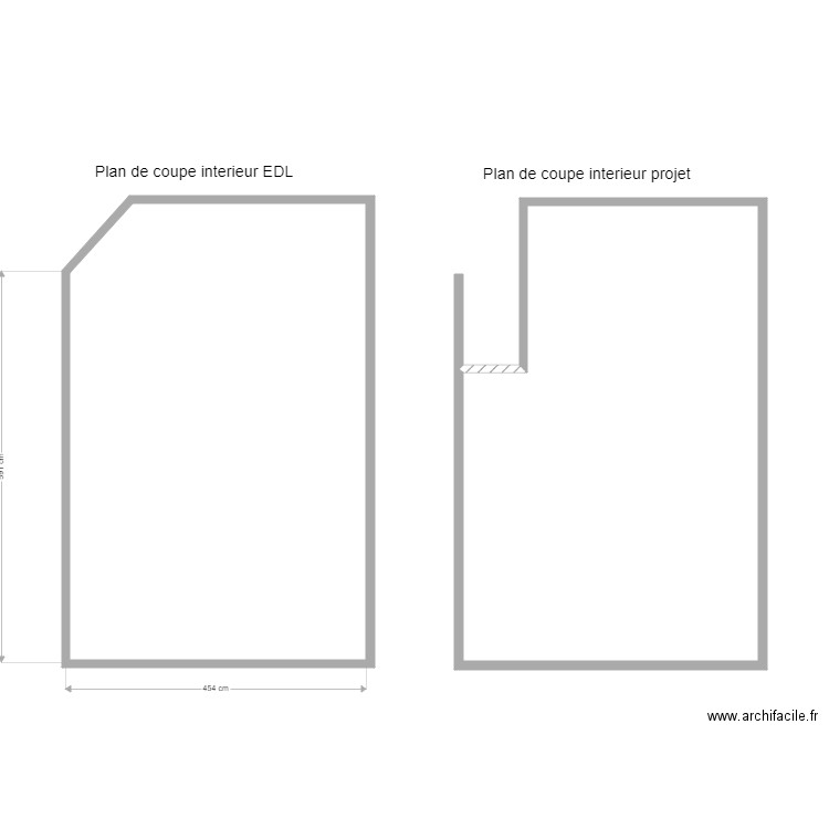 coupe interieur. Plan de 0 pièce et 0 m2