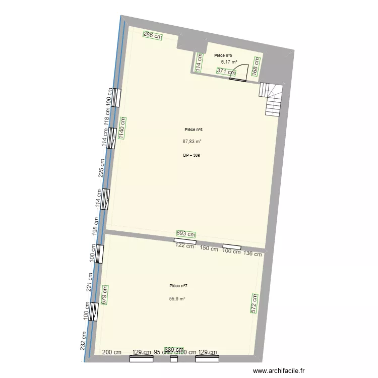 RESTAURANT LE TRIANON 1 er étage avant travaux. Plan de RESTAURANT LE TRIANON 1 er étage avant travaux. Plan de