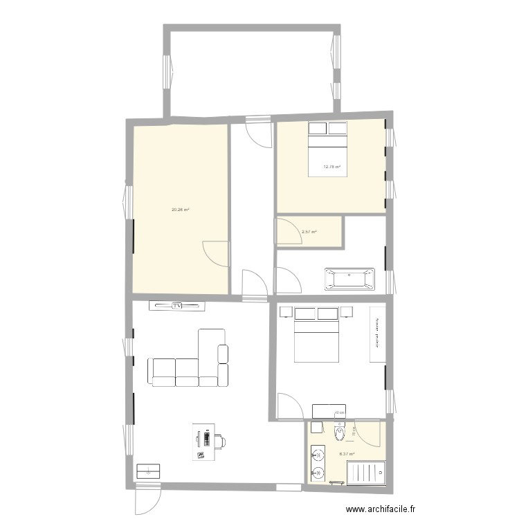 maison 3. Plan de 0 pièce et 0 m2