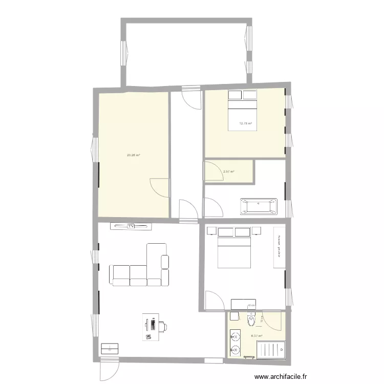 maison 3. Plan de 